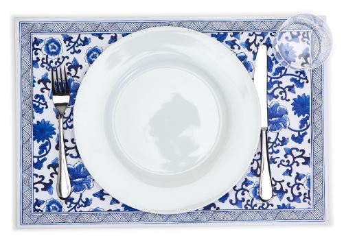 40 PC CHINOISERIE PAPER PLACEMAT BOOK