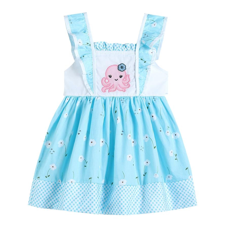 blue octopus dress Ocean Creature Blue Octopus Tulle Party Dress M